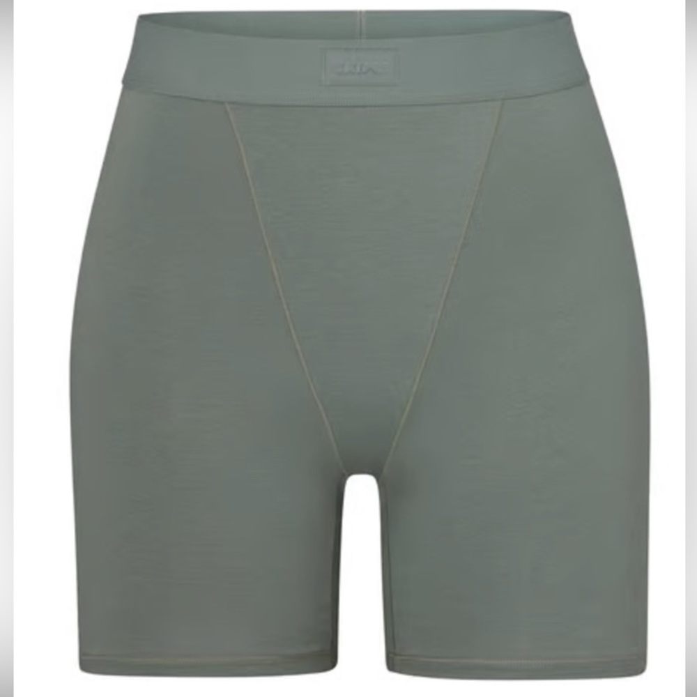 Sz XXS bóxer Skims by Kim Kardashian Cotton Shorts Women’s Patina (AP-BOX-0461)